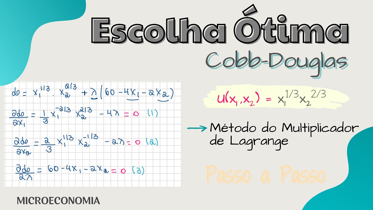 Escolha Ótima ~ Cobb-Douglas : Lagrange