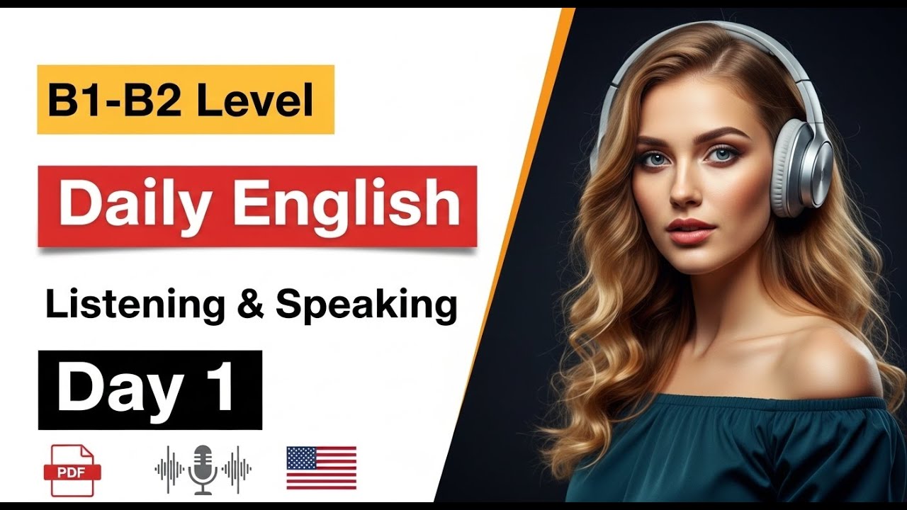 Think in English Naturally   Calm B1B2 Listening & Speaking Practice   Day 1