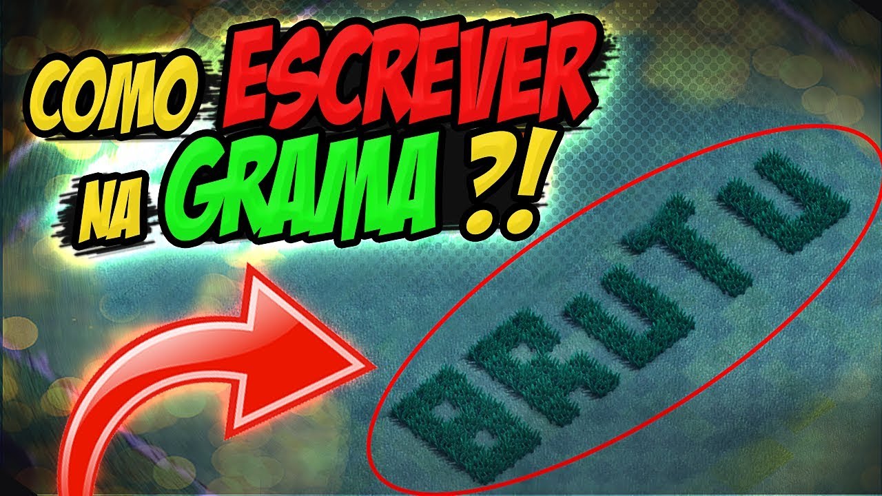 COMO ESCREVER SEU NOME NA GRAMA DA BASE DO CONSTRUTOR - CLASH OF CLANS