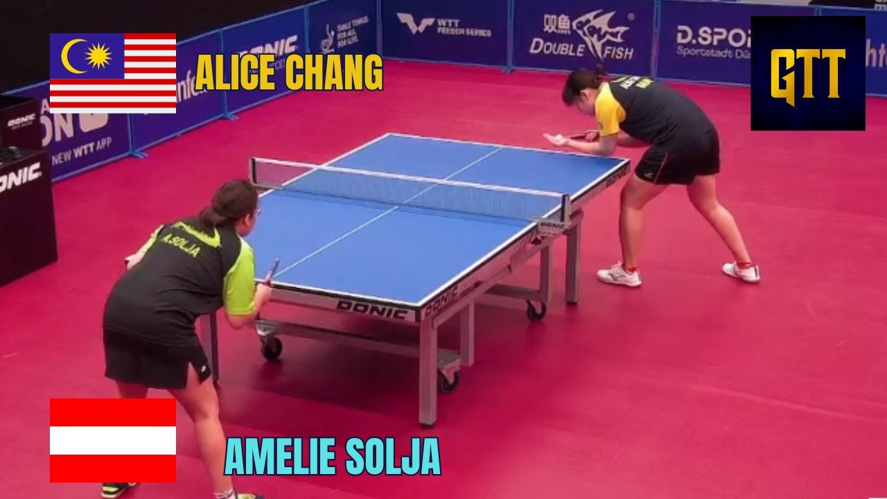 Alice Chang (MAS) Vs Amelie Solja (AUT) | WTT Feeder Düsseldorf III 2023 | Women's Singles QR2