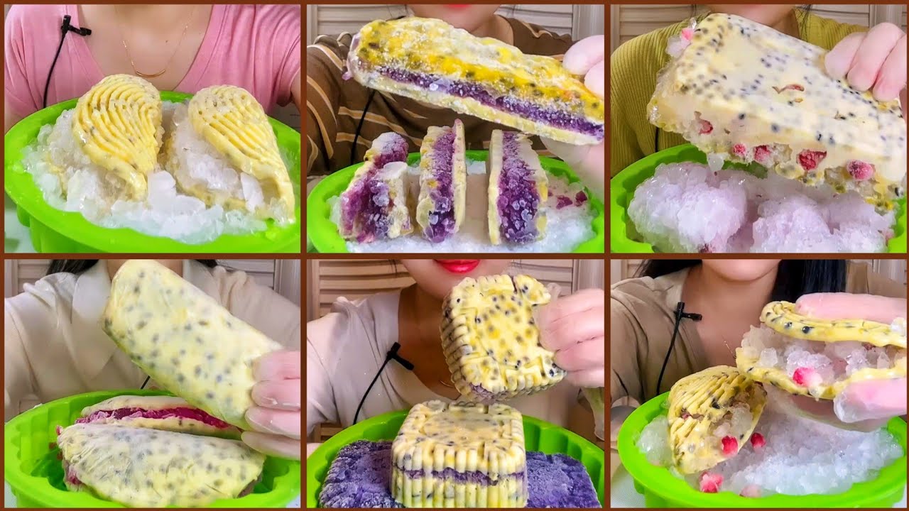 ICE EATING ASMR ONLY BITES ICE SHOP 💫