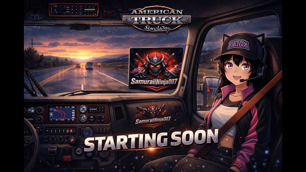 🚛 Midnight Hauls with Kaida Her First (TEST RUN) | American Truck Simulator | Road Trip Vibes 🌙🔥pt1
