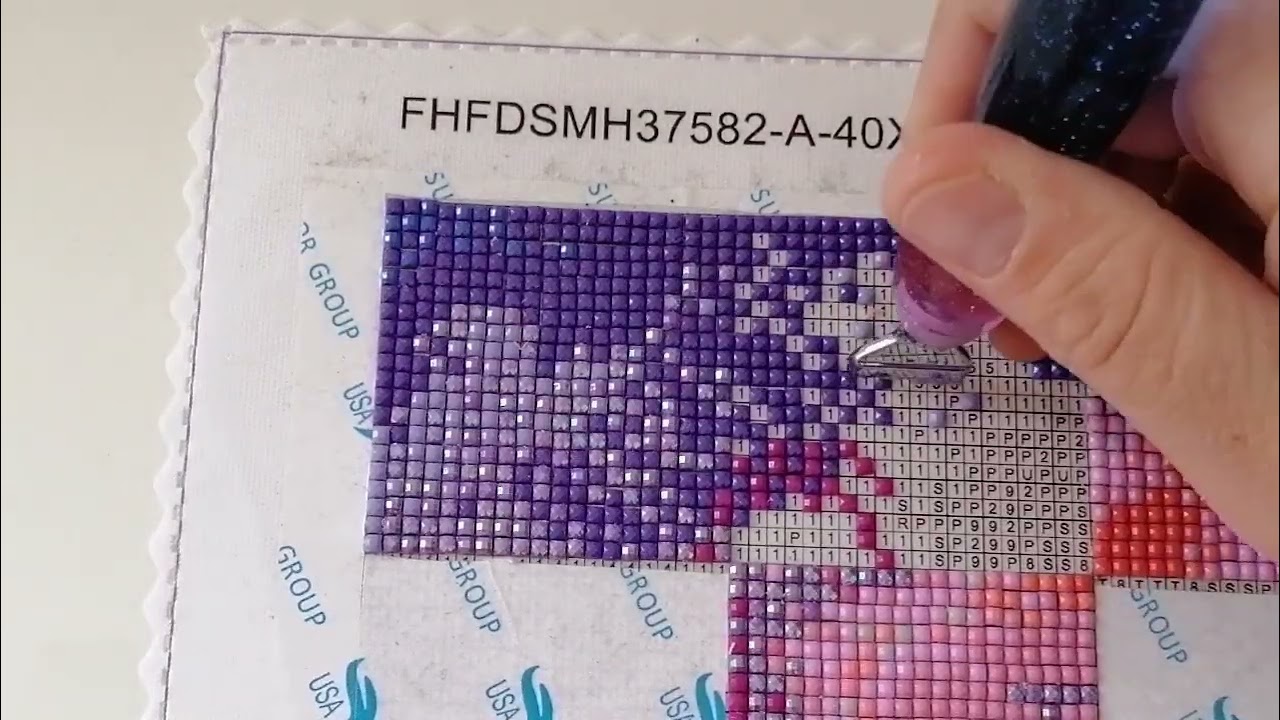 Diamond painting Mystery mit AB Steine 33/63
