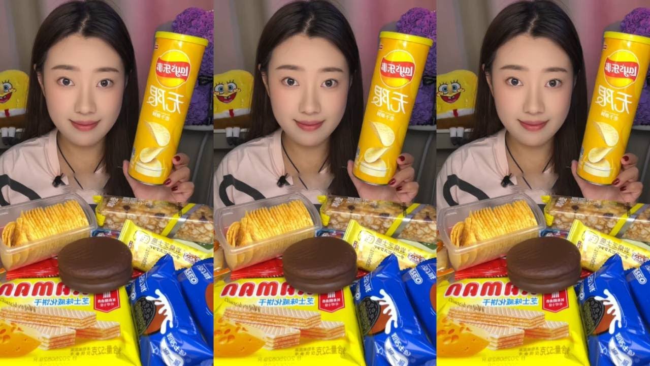Immersive eating of more than 20 kinds of snacks