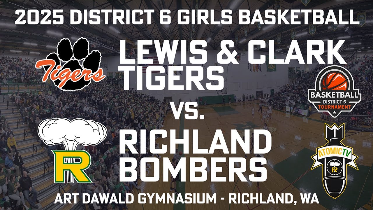 2024-25 District 6 Girls Basketball - Lewis & Clark Tigers vs. Richland Bombers