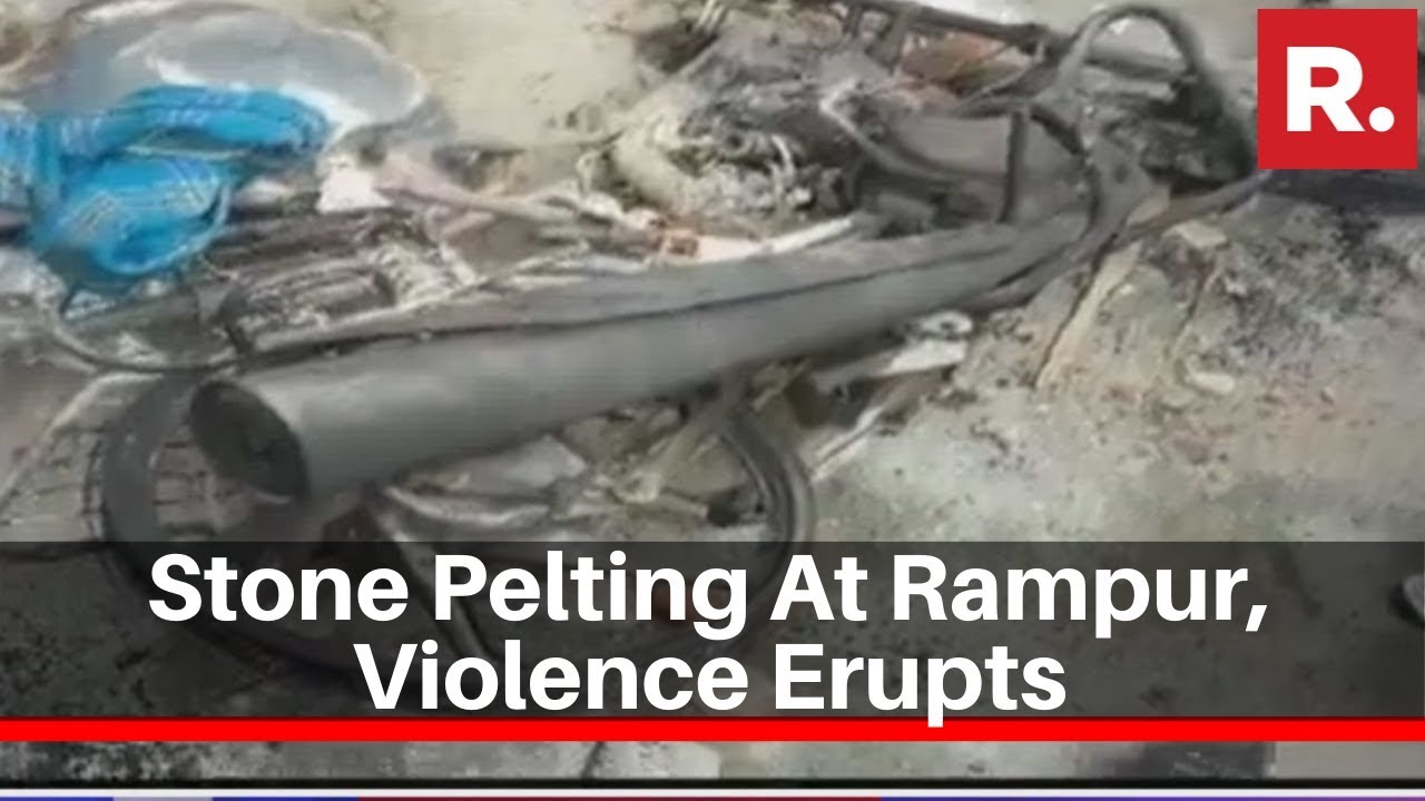 Violent Clashes Erupt Between Police And Protestors At UP's Rampur; Stone Pelting Reported
