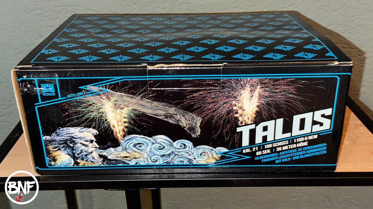 Talos 21mm 100 shots Silberwirbel - Argento Feuerwerk