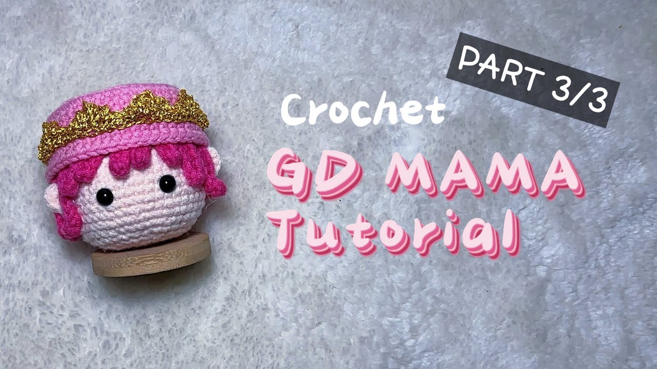 【RIGHT-HANDED】CROCHET G-DRAGON MAMA Tutorial (2/3) | How to crochet GD MAMA👑| Amigurumi