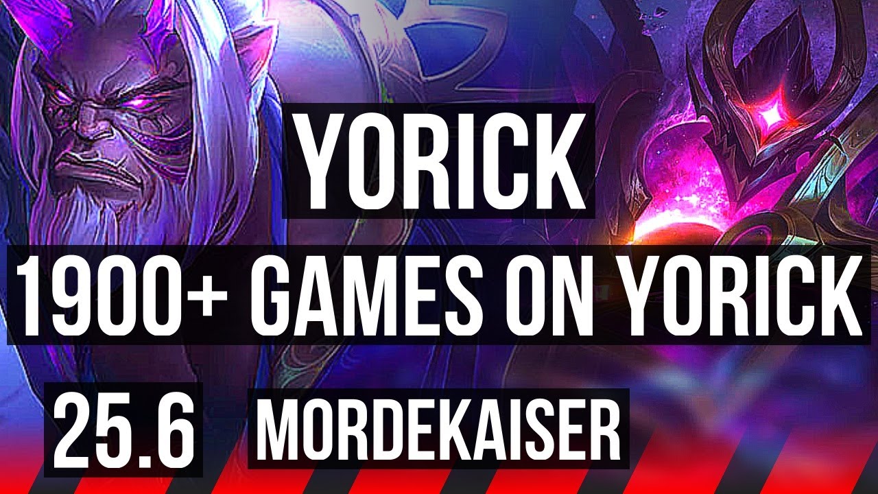 YORICK vs MORDEKAISER (TOP) | 48k DMG, 1900+ games, Rank 15 Yorick | EUNE Master | 25.6