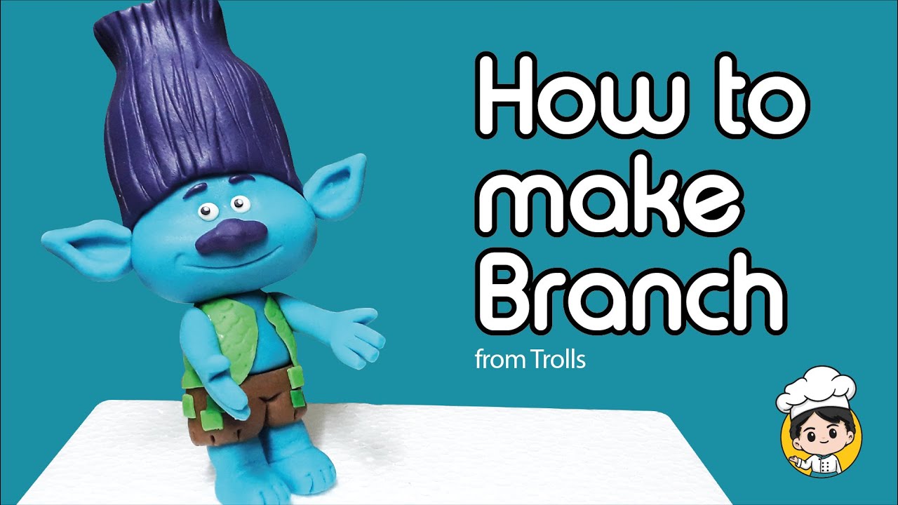 How to make Branch using fondant (from Trolls)