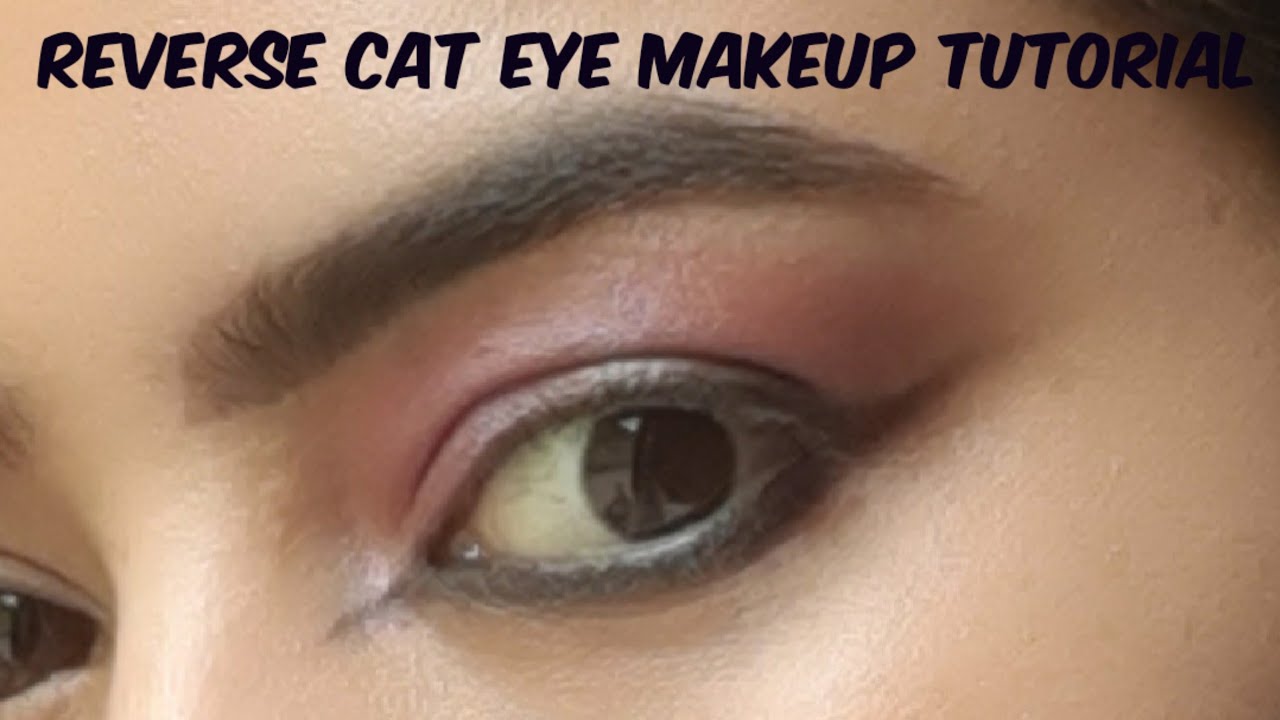 Reverse cat eye makeup tutorial #eyemakeup #eyemakeuptutorial #eyesmakeup #eyelidmakeup 