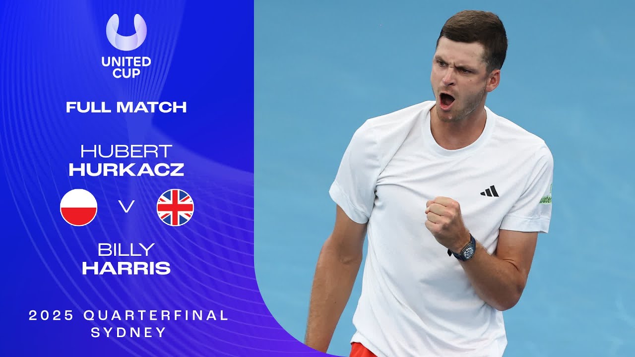 Hubert Hurkacz v Billy Harris Full Match | United Cup 2025 Quarterfinal
