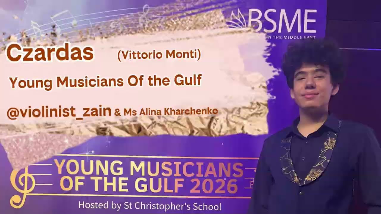 Czardas (Vittorio Monti): Violin Performance at the Young Musicians Of the Gulf
