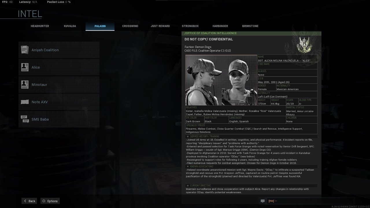 Call of Duty  Modern Warfare (CO-OP) Intel - Operation Paladin