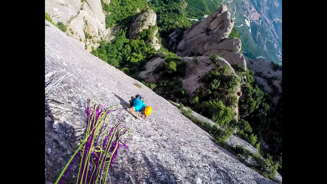 Vía Easy Rider a la Paret de l'Aeri, Montserrat Full HD