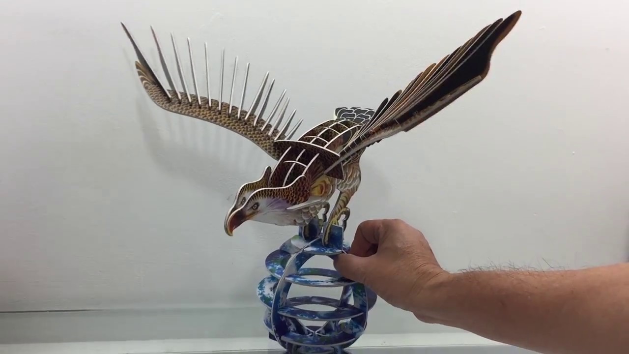 DIY Miniature Hawk Spreads the Wings ~ 3D Super Puzzle