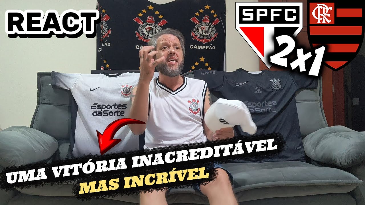 REACT Sao Paulo 2x1 Flamengo - NÃO DA PRA ACREDITAR NO QUE ACONTECEU! SÃO PAULO VENCEU O FLAMENGO!