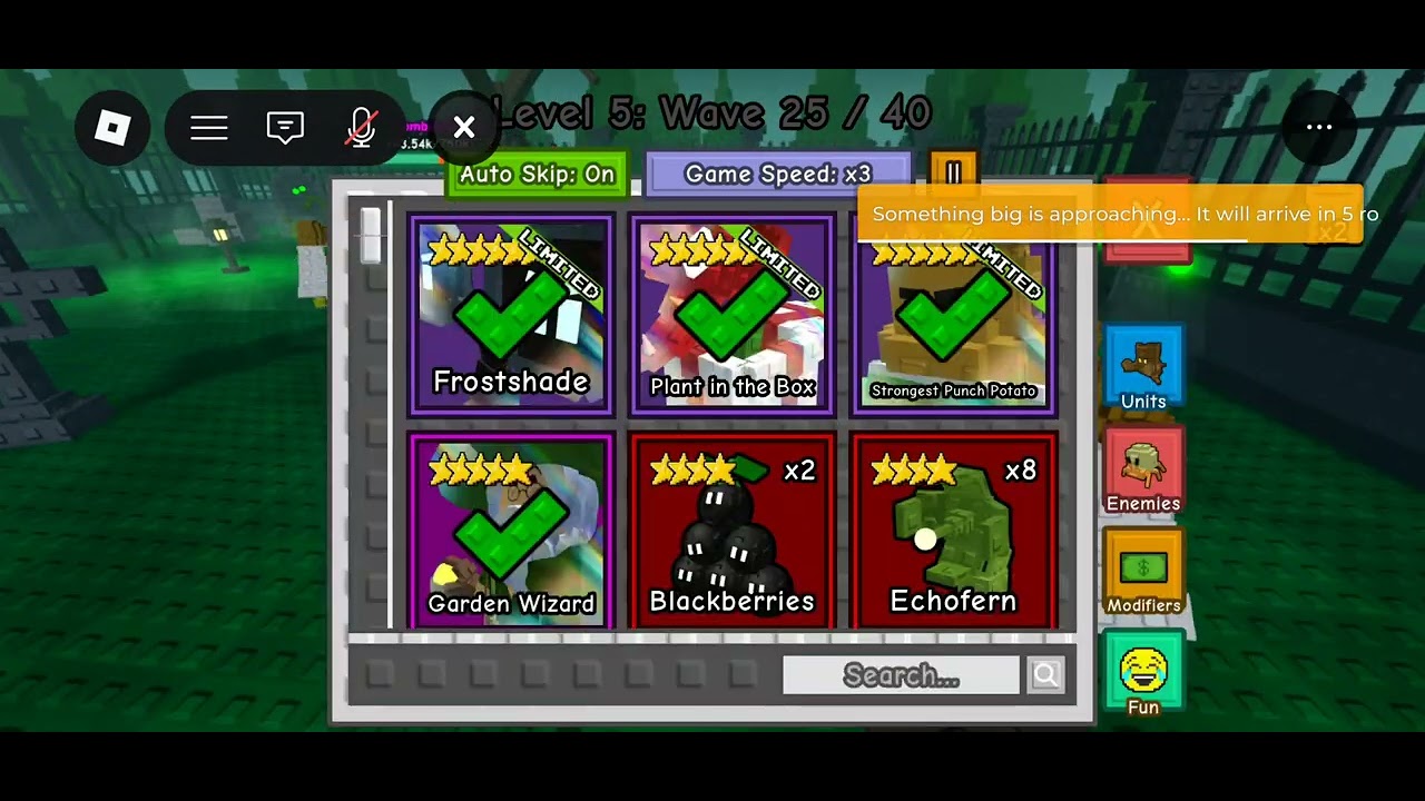 20 STRONGEST PUNCH POTATOS VS GRAVEYARD IN GARDEN TOWER DEFENSE!