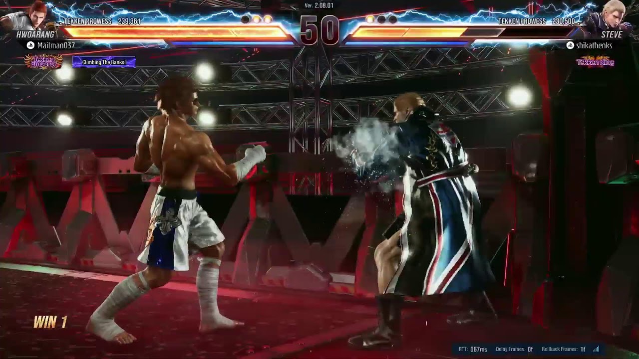 Feel like gettin in some Tekken I reckon Hwoarang Ranked