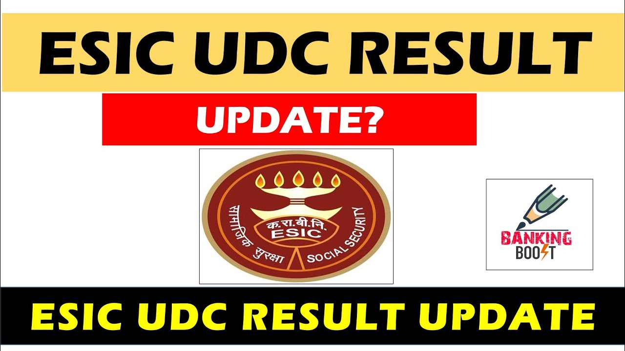 ESIC UDC Result update 2022 | Esic udc result dates.