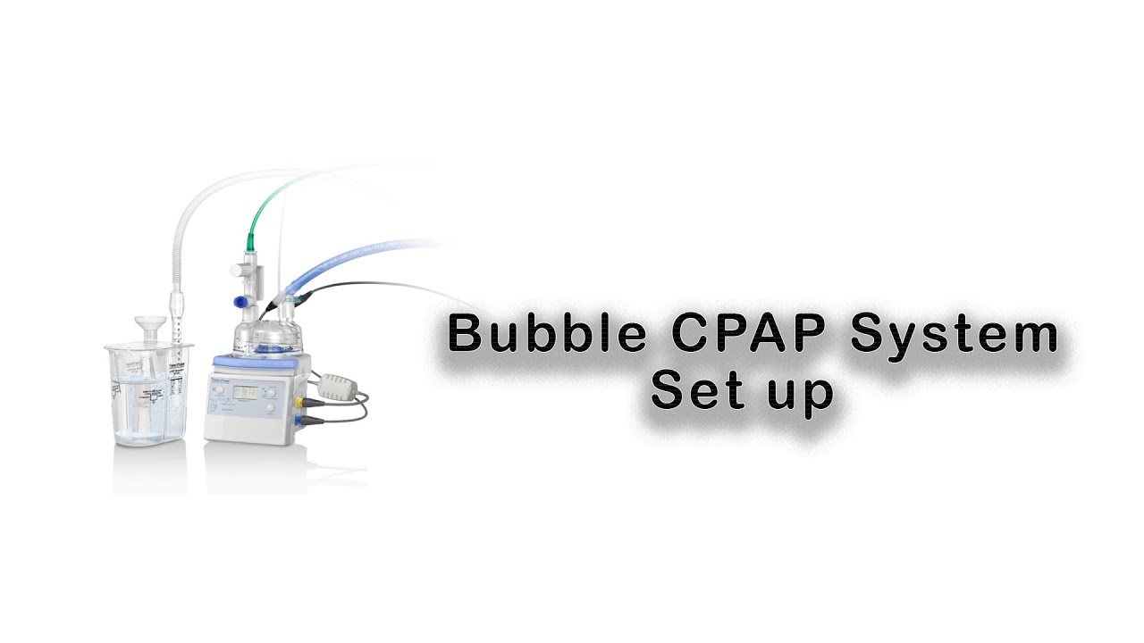 Bubble cpap system set up