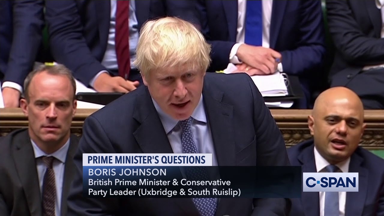 Exchange between Prime Minister Boris Johnson and Labour leader Jeremy Corbyn on Brexit