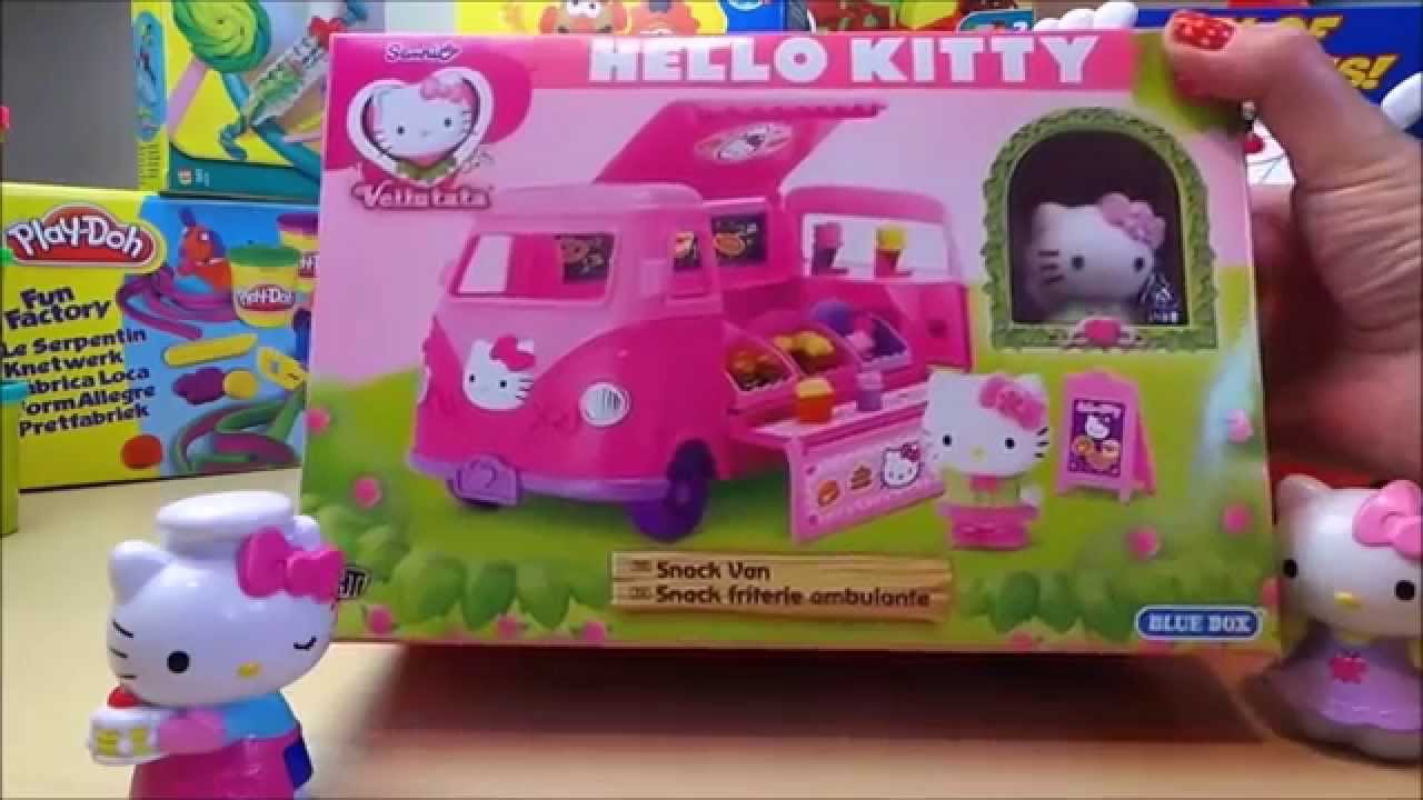 SANRIO HELLO KITTY  VW CAMPERVAN FAST FOOD BURGER RESTAURANT  TOY