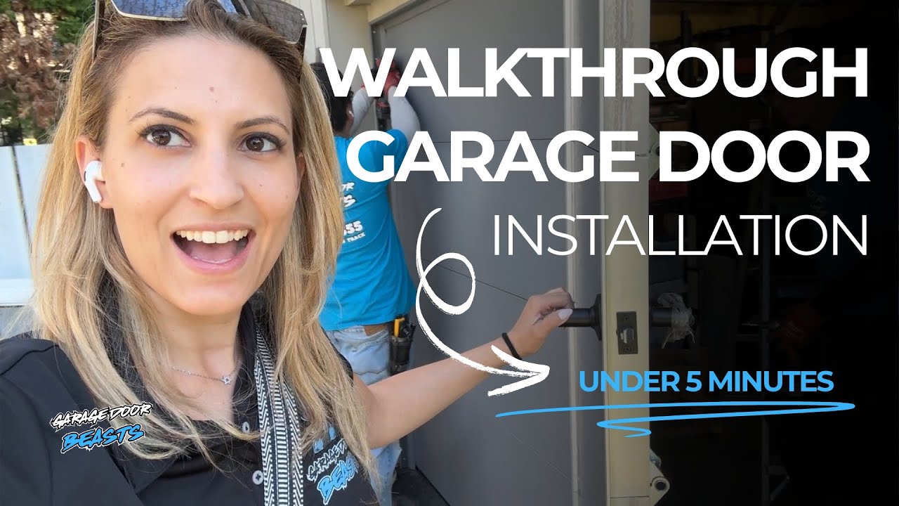 Walkthrough Garage Door Installation in Toronto - Garage Door with Man Door