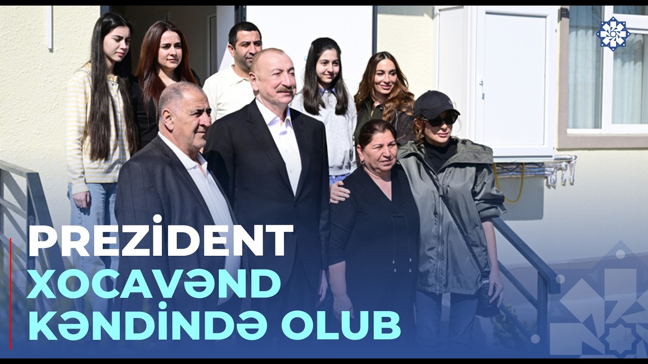 Prezident İlham Əliyev Xocavənd kəndində görülmüş işlərlə tanış olub