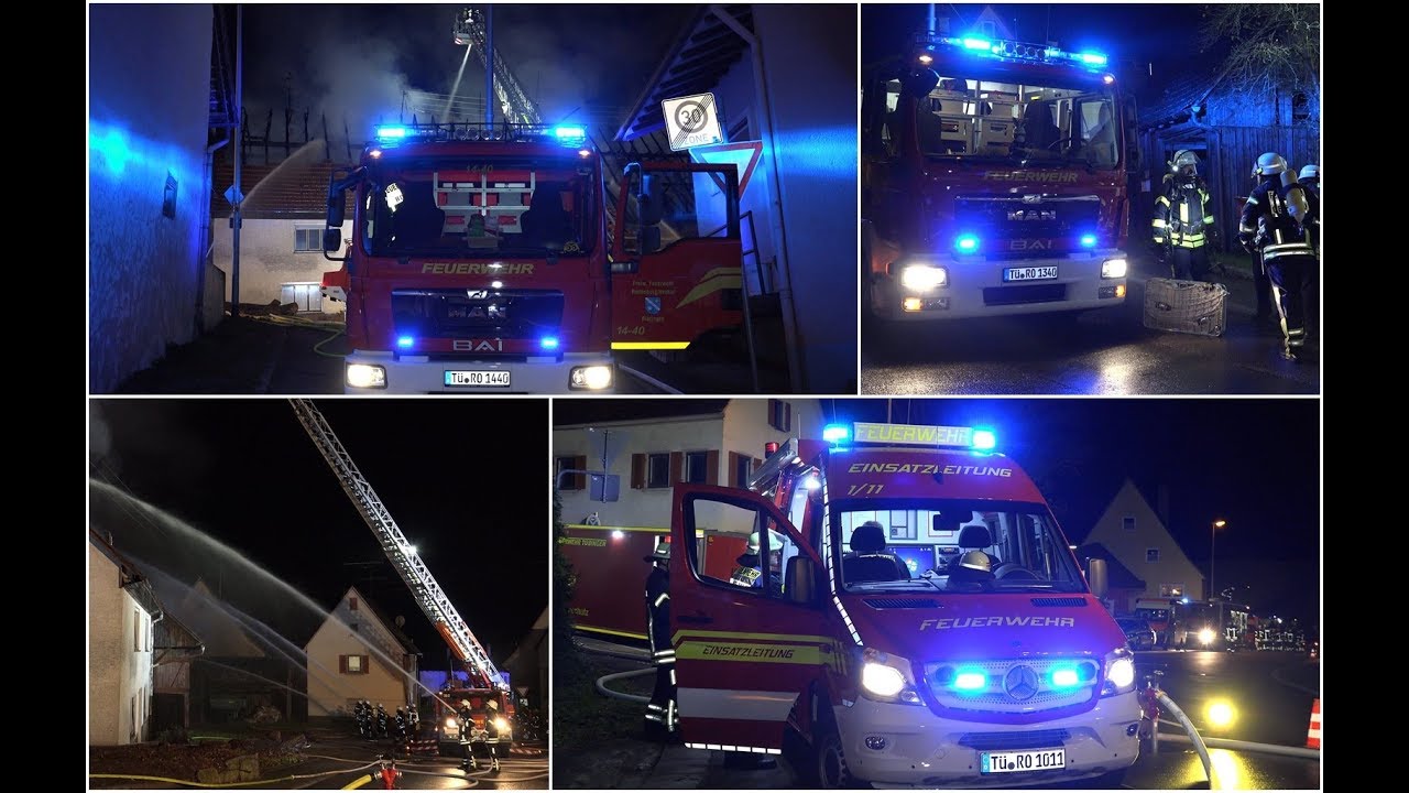 [BRAND eines WOHNHAUS] ++ Gro&szlig;einsatz in OBERNAU ++ FEUERWEHREN bei BRANDBEK&Auml;MPFUNG | [E]