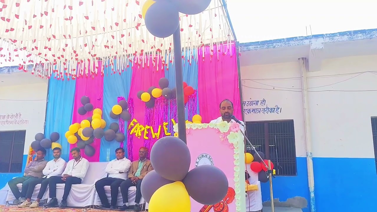 Farewell festival speech 