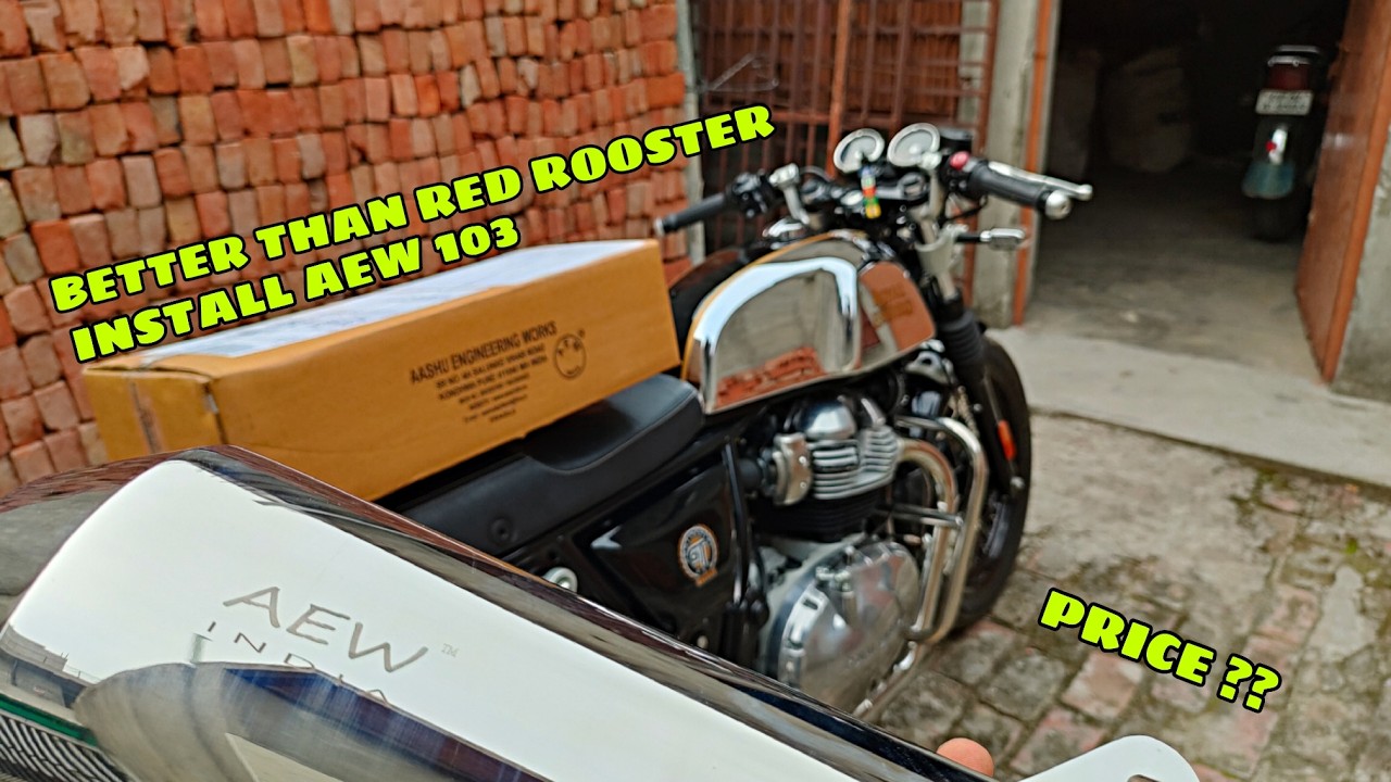 Installing Aew 103 Exhaust In GT 650 || Loud Crackles💥💥|| Better Than Red Rooster ||