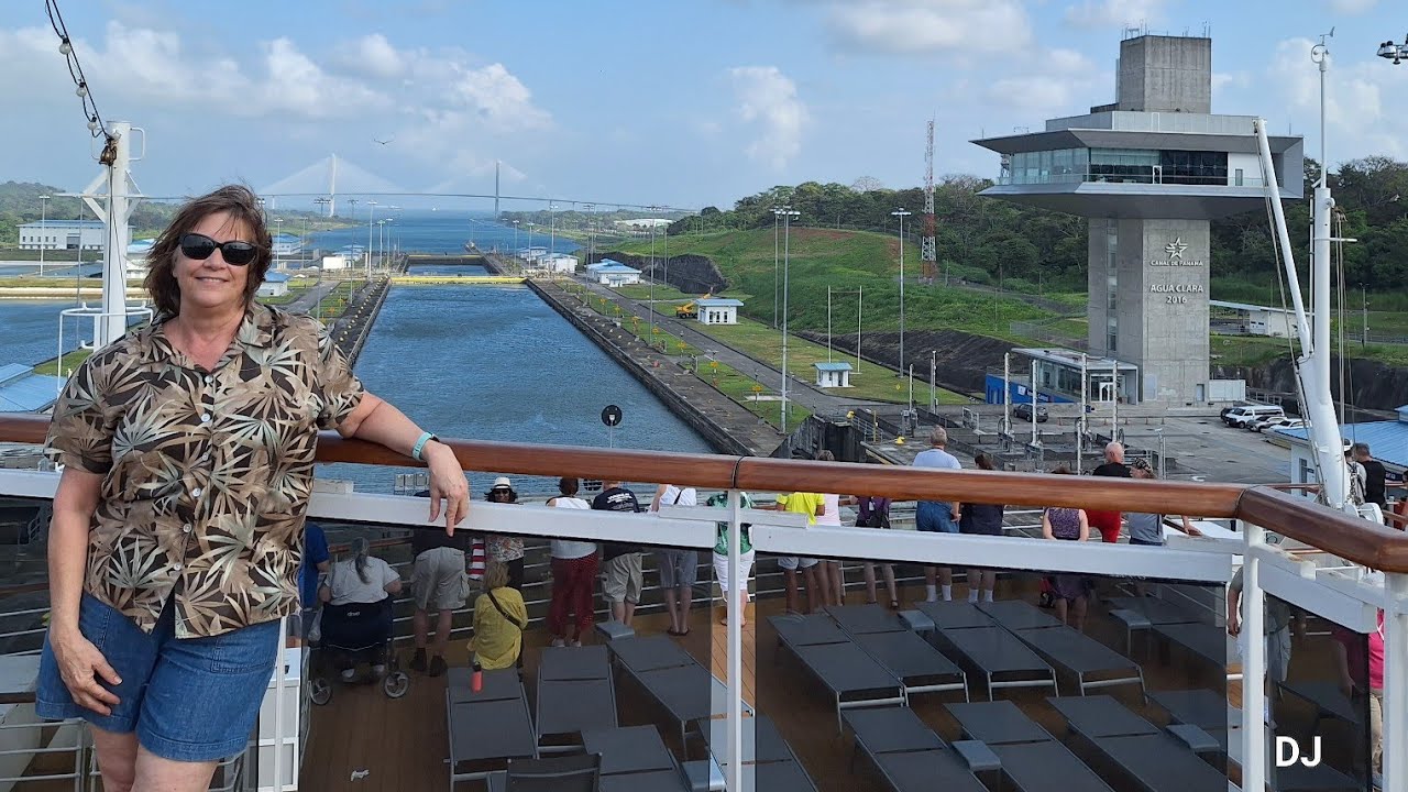 Panama Canal,  Atlantic entrance, through Agua Clara locks. #cruising #hollandamerica #panamacanal