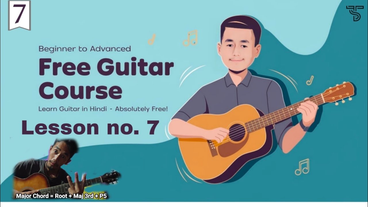 Free Guitar Courses part - 7 in Hindi  simple |#guitar #guitarshorts #guitartutorialforbeginners |