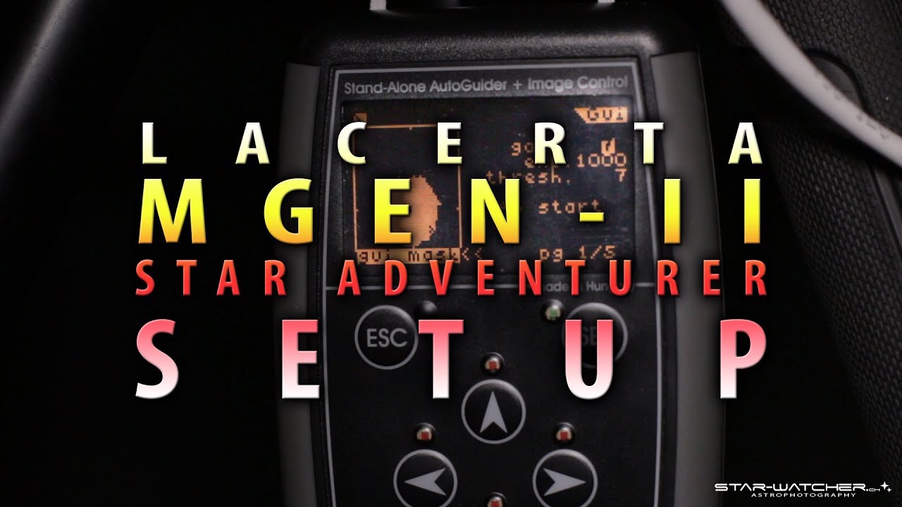 Lacerta MGEN-II AutoGuider Setup for SkyWatcher Star Adventurer