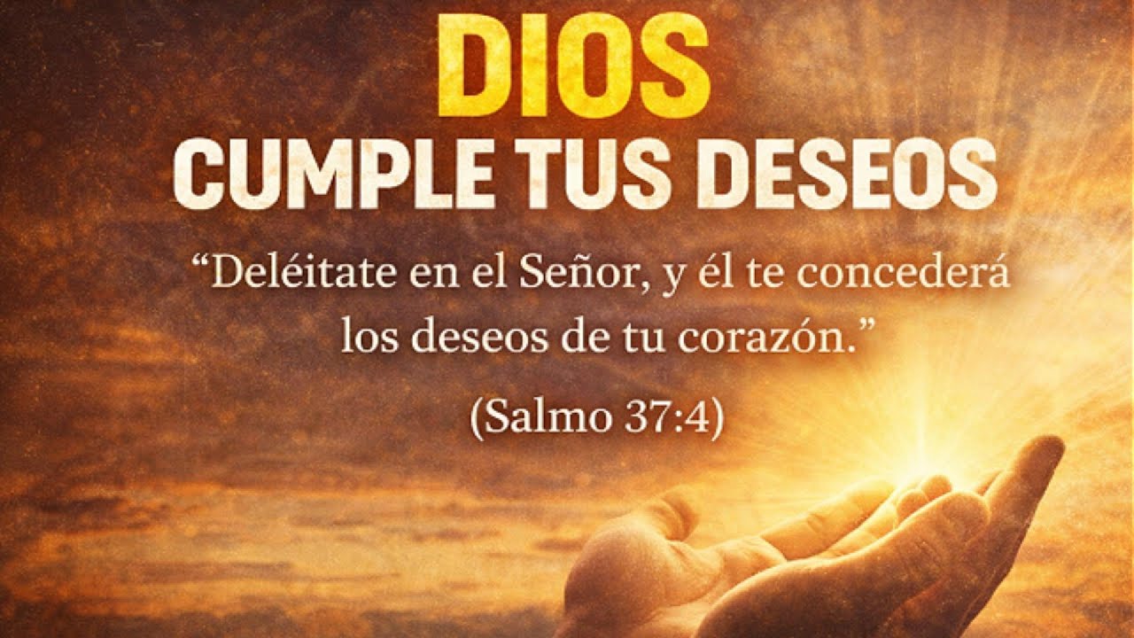 Dios Cumple Tus Deseos | Salmo 37:4 (Mensaje Poderoso de Fe y Esperanza)