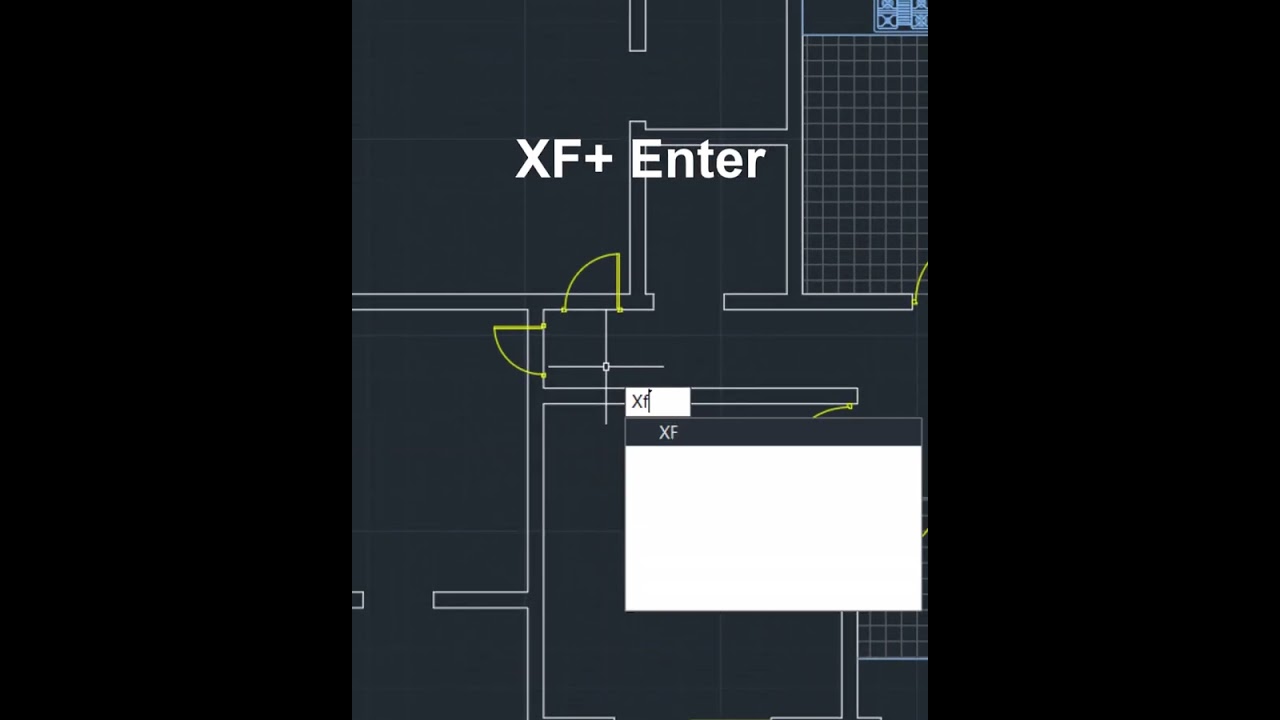 xf command with yqarch in autocad #tutorial #shorts