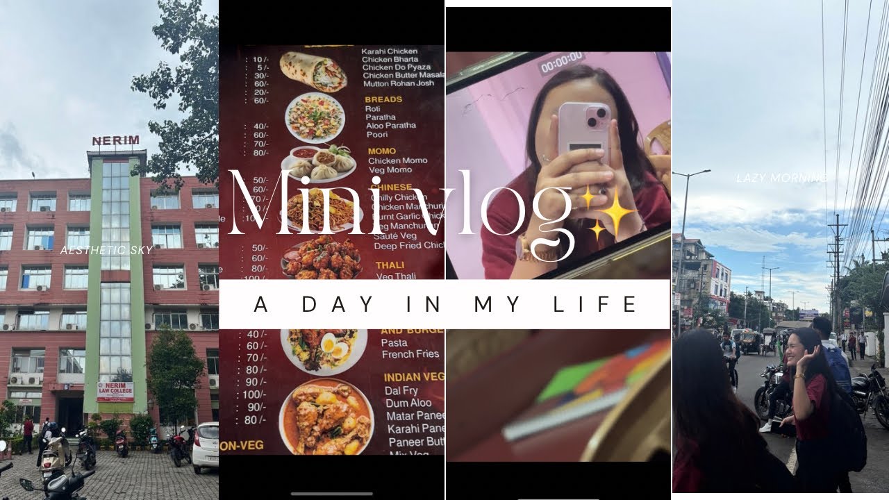 Mini vlog🌸| Going to college🏫⚖️