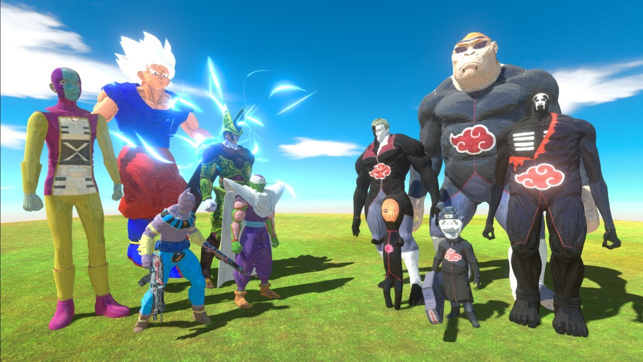 Evolution Dragon Ball + Goku Ultra Instinct vs Akatsuki - ARBS