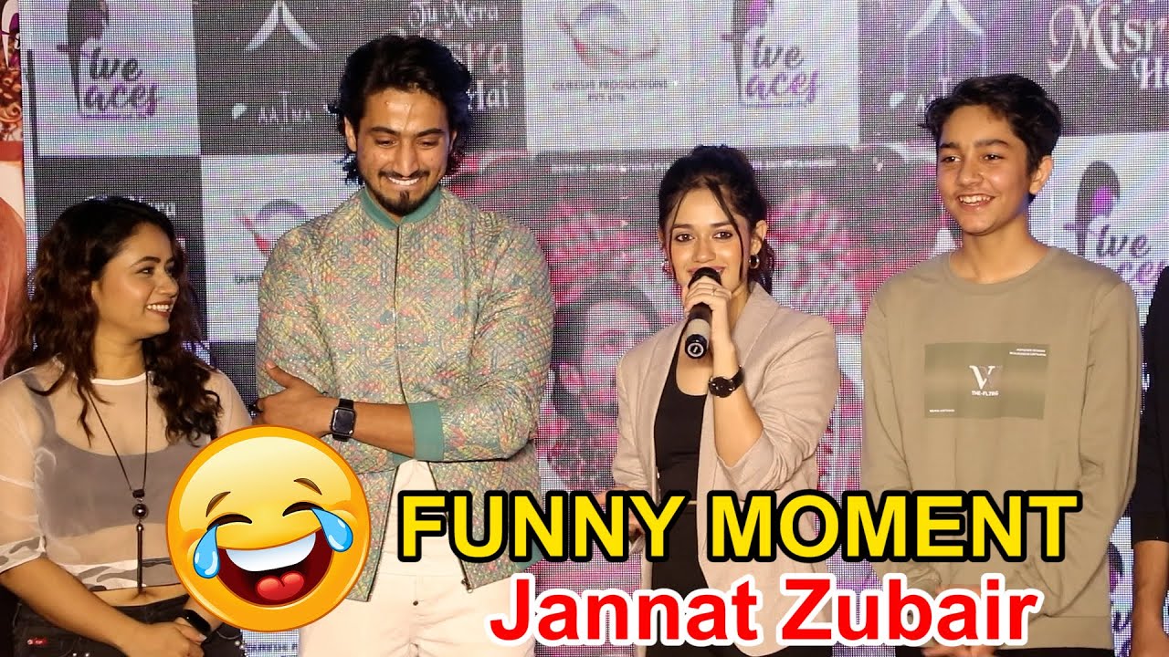 Jannat Zubair Back To Back Funny Moment With Mr. Faizu At Tu Mera Misra Hai Song Launch