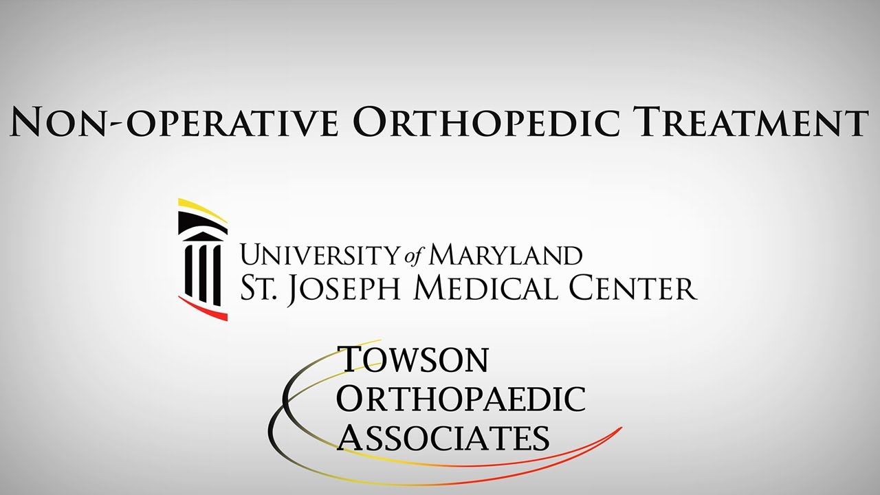 Nonoperative Orthopedic Treatment - Tiffany Tsay, MD - Towson Orthopaedic Associates