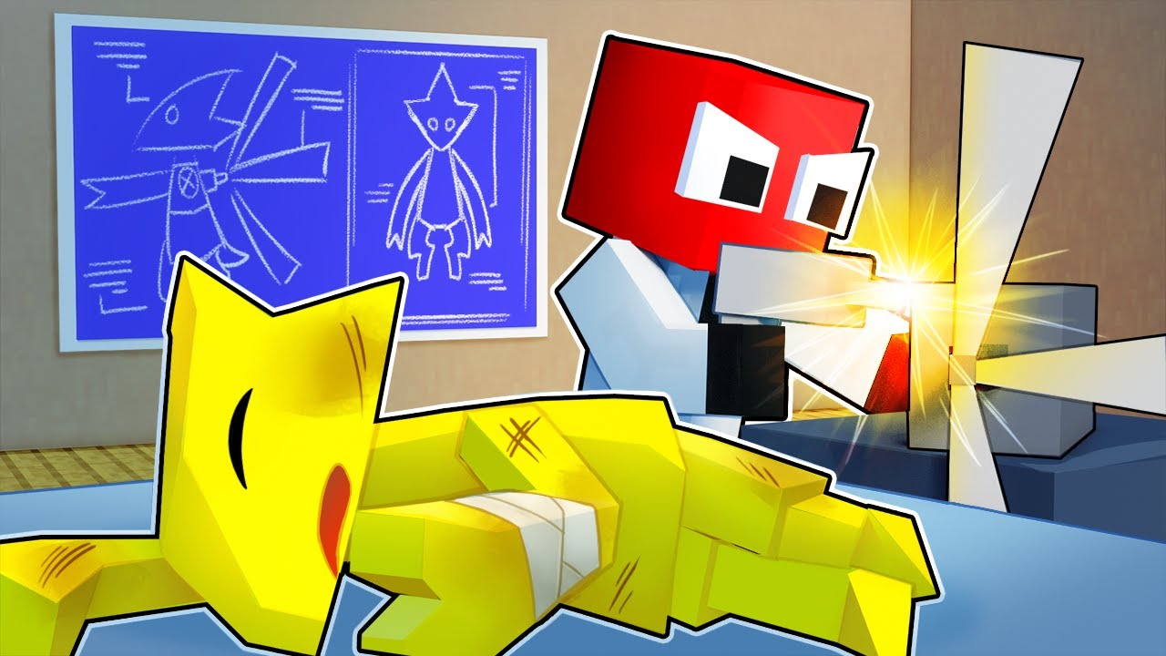 True Story of YELLOW RAINBOW FRIEND in Minecraft!