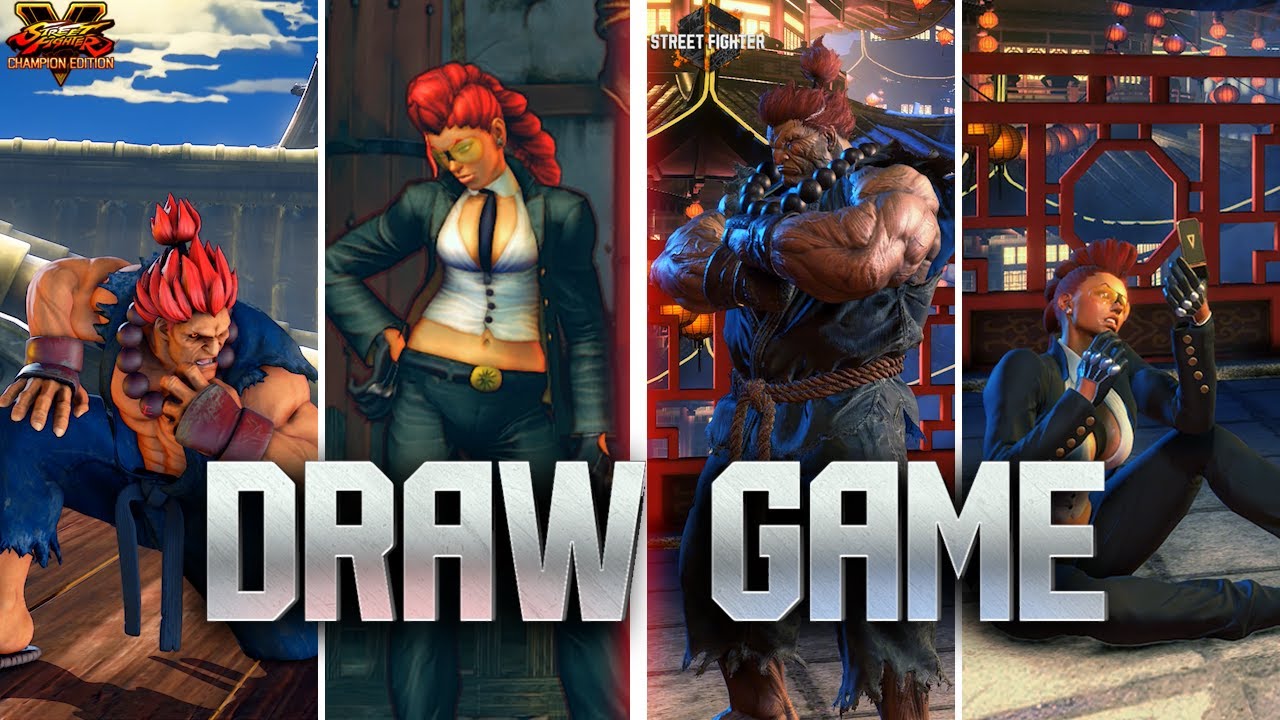 Street Fighter 6 - Draw Game Animations - SF5 vs SF6