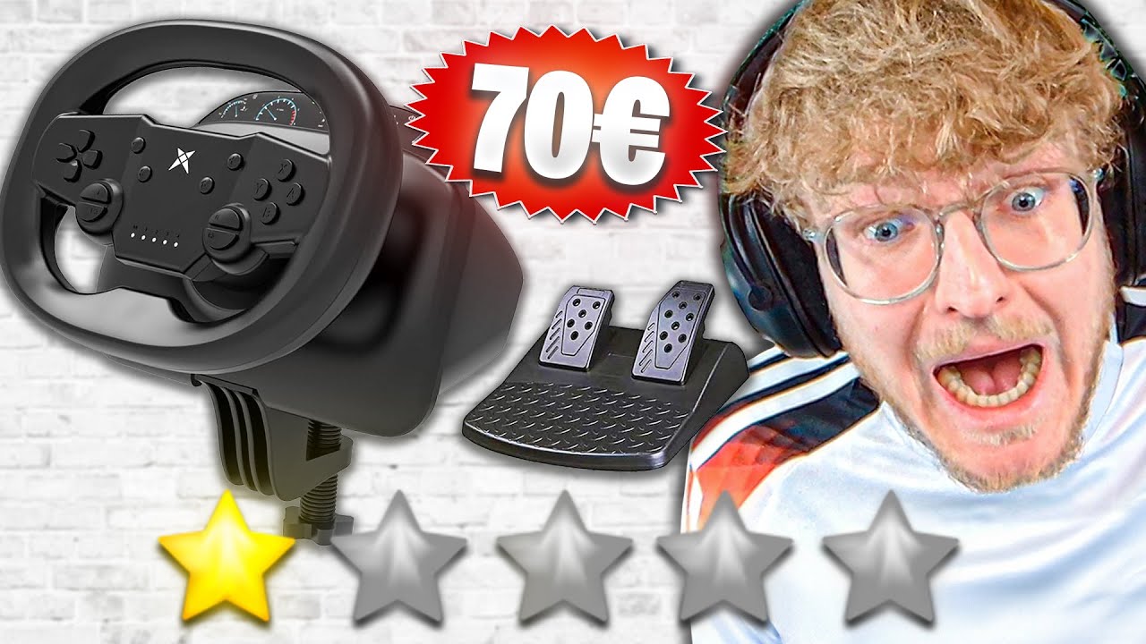 Was KANN ein 70€ LENKRAD wirklich? - Ich mache den TEST für euch | CutterLukas