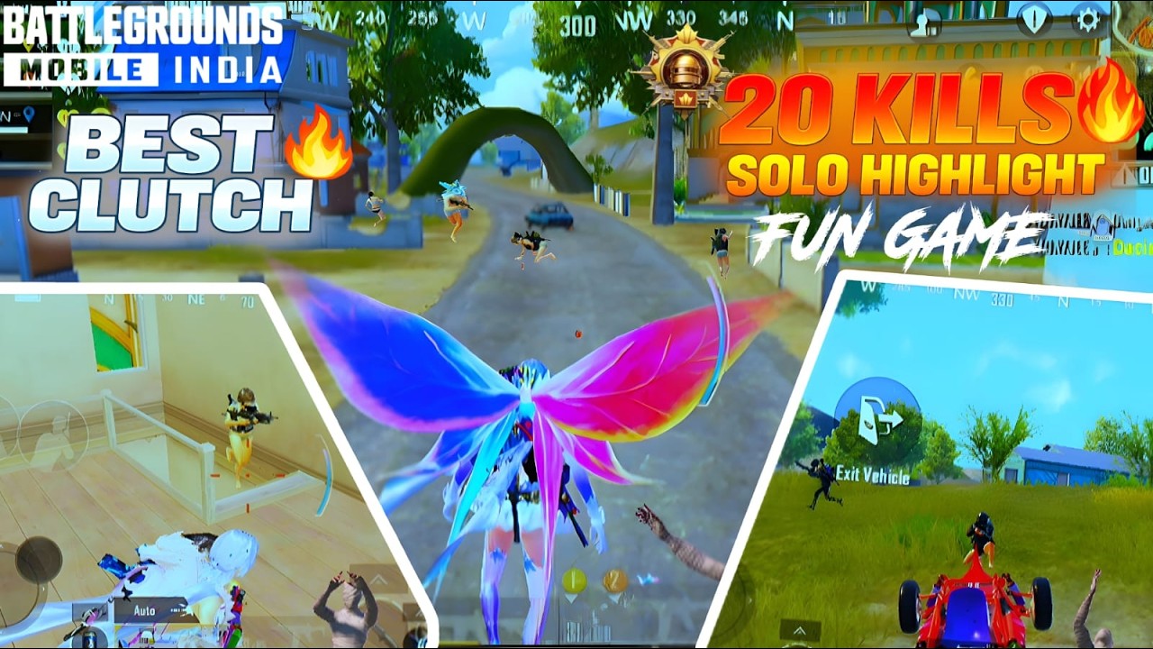BGMI ERANGEL FUN GAME 😈 20 KILLS SOLO GAMEPLAY #bgmi #pubgmobile #solovssquad #indiangamer