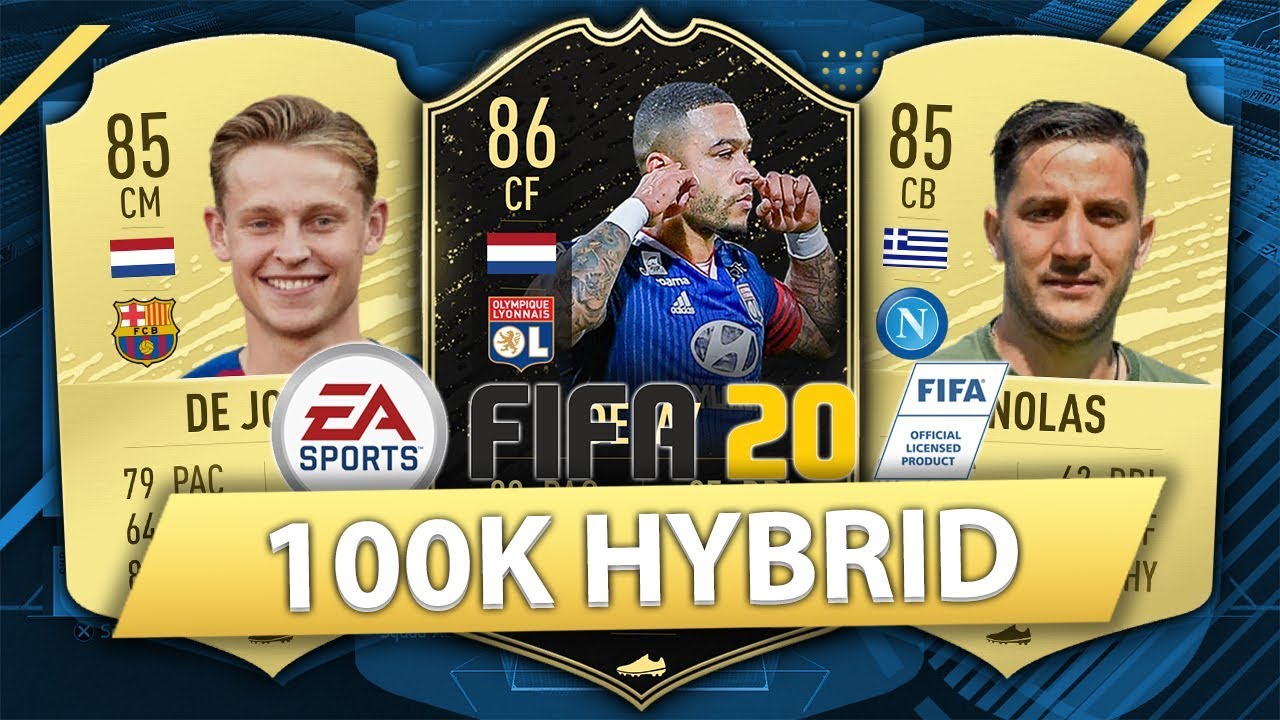 100K MARKET CRASH SQUAD BUILDER! FIFA 20 (INSANE 100K HYBRID)