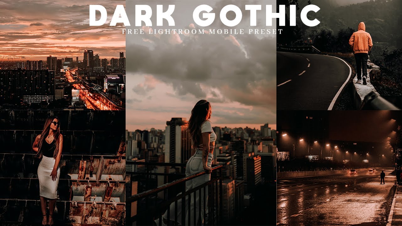 Dark Gothic Mobile Lightroom Preset |  Lightroom Mobile preset | Free DNG | Aesthetic Presets