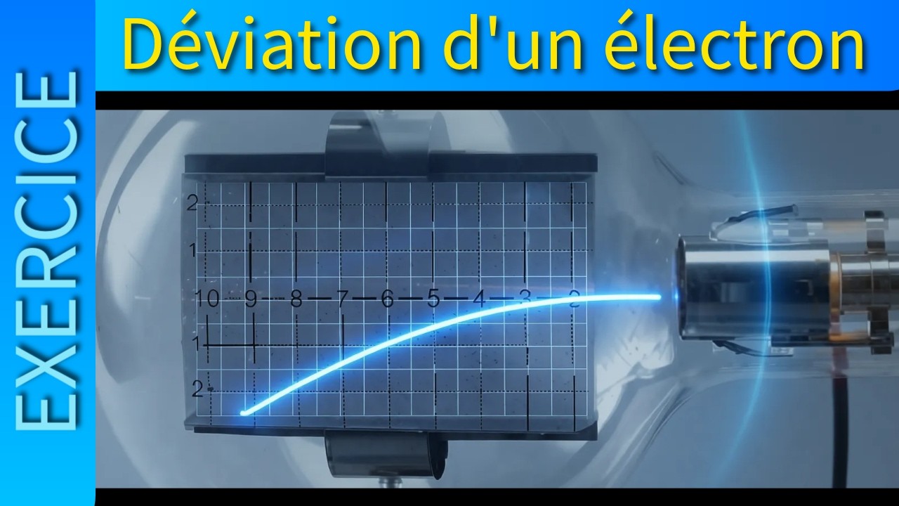 ⚡Exercice : déviation d'un électron dans un condensateur plan 🌀 Terminale spécialité Physique Chimie