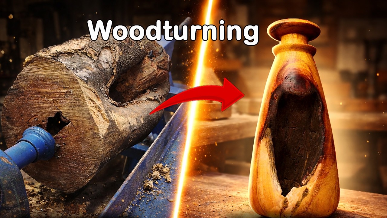 WOODTURNING - Turning Wood Defects Into a Unique Masterpiece