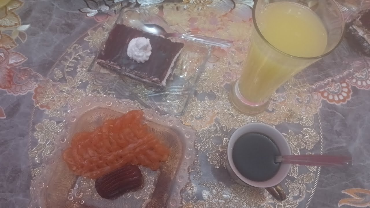 طاولتي لليوم 8من رمضان 🌛تحلية شكولا